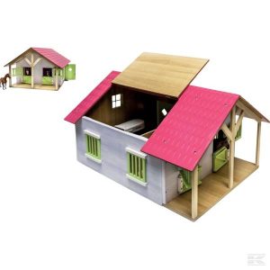 Pferdestall mit 2 Boxen Rosa (610168) Kramp