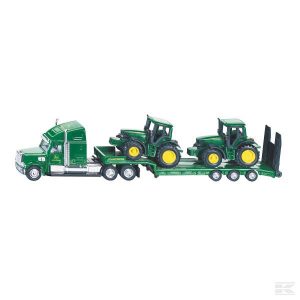 Tieflader mit 2 John Deere Tra (S01837)  Kramp